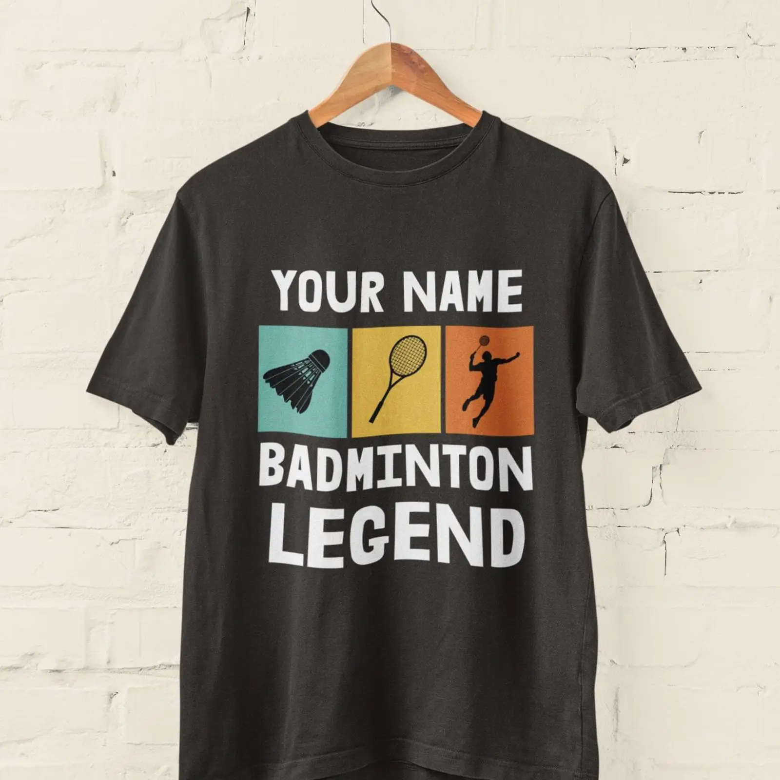 Badminton Legend - Spersonalizowana koszulka badmintonowa z legendarnym nadrukiem,